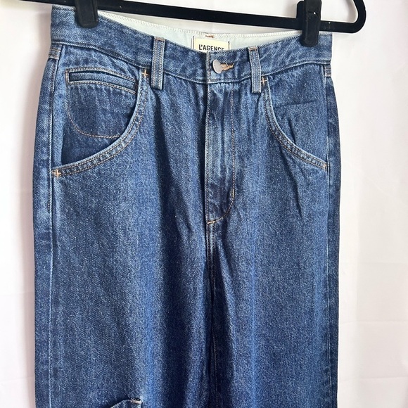 NWOT L’AGENCE *RARE* 1st Prototype Wide Leg Denim Jeans-Size 25 - Picture 3 of 13